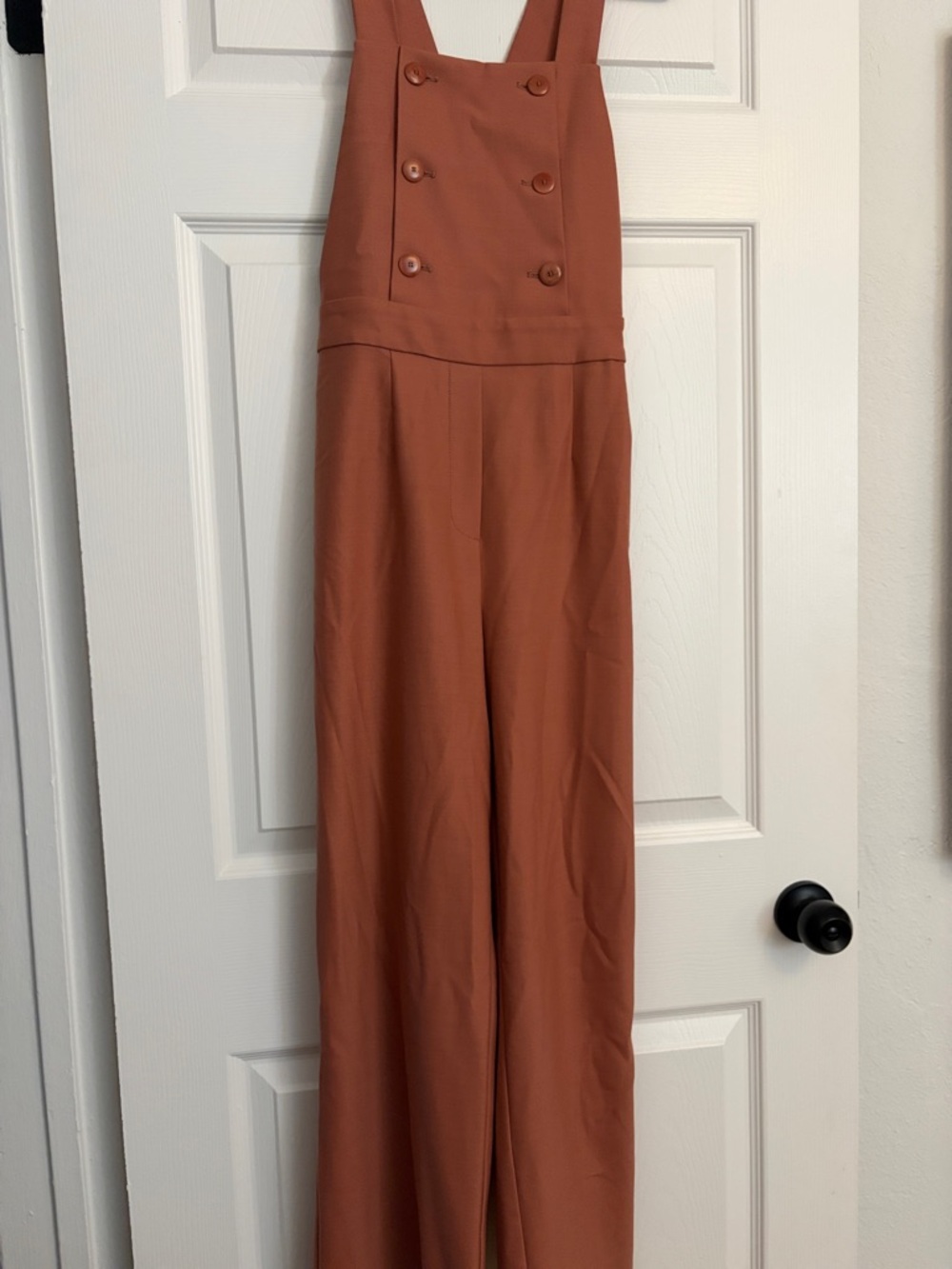 Sezane pink overalls